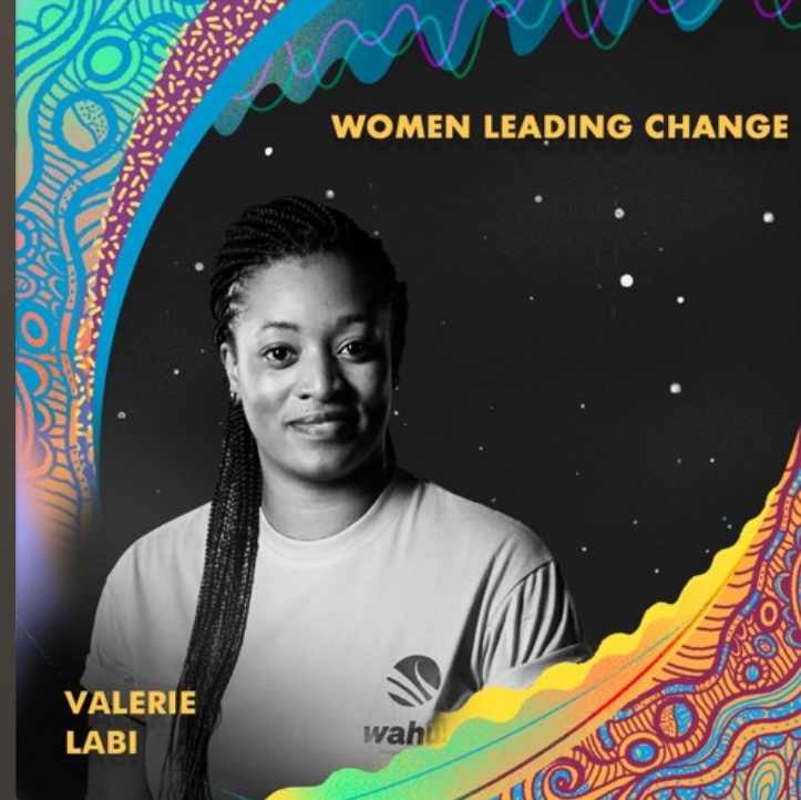 Valerie Labi on the episode cover with stars in the sky as background.