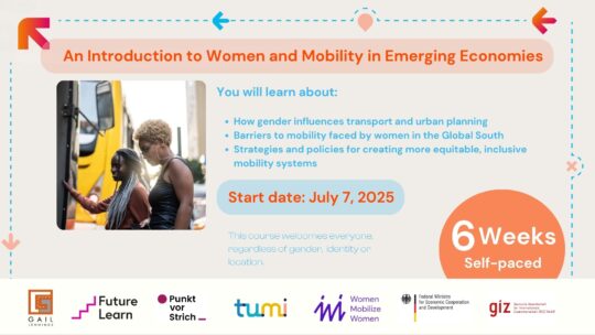 An Introduction to Women and Mobility in Emerging Economies – Launch July 7