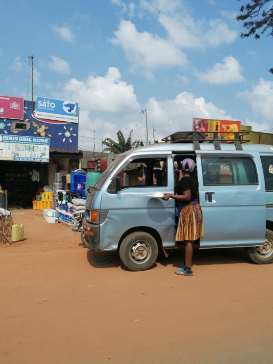 Uganda, Women on Taxi bus