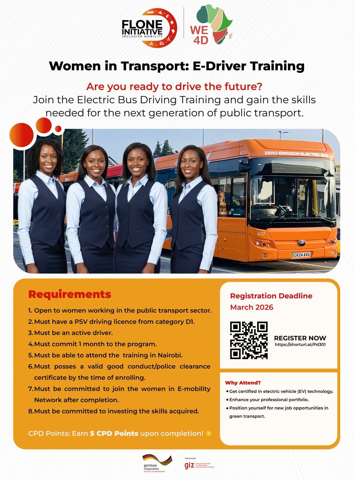 E-Bus Training for Women in Public Transport • The Global Alliance for ...