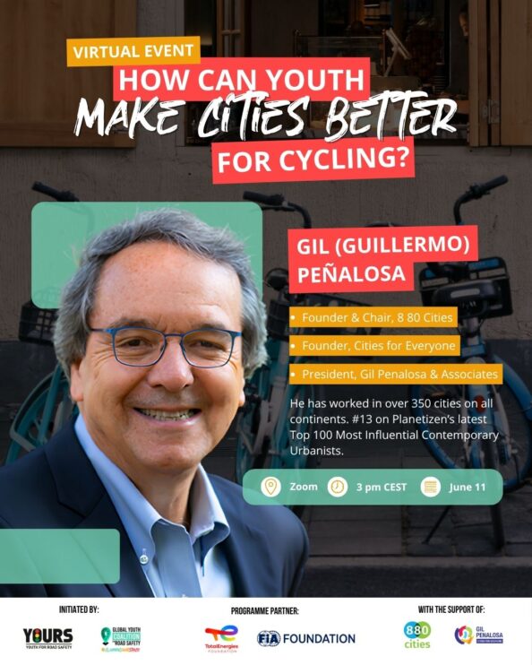 Live on 11 June: How can youth make cities better for cycling?