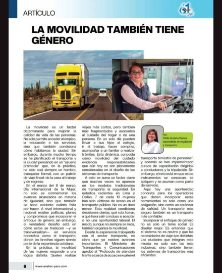 La movilidad también tiene genero